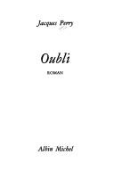 Cover for Oubli