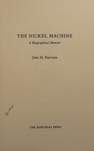Cover for The nickel machine