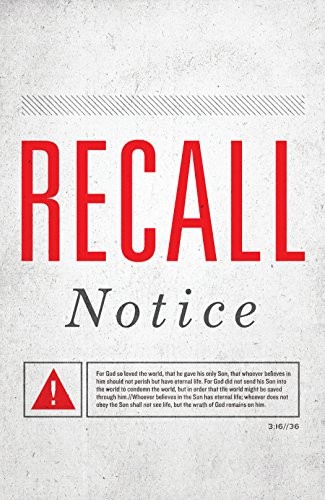 Cover for Recall Notice