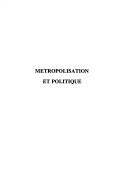 Cover for Métropolisation et politique