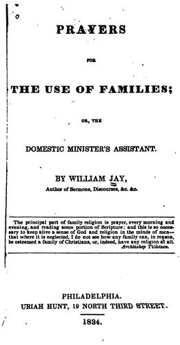 Cover for Prayers for the Use of Families: Or, The Domestic Minister's Assistant