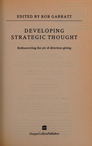 Cover for Developing strategic thought