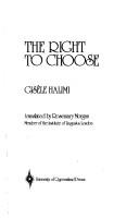 Cover for The right to choose