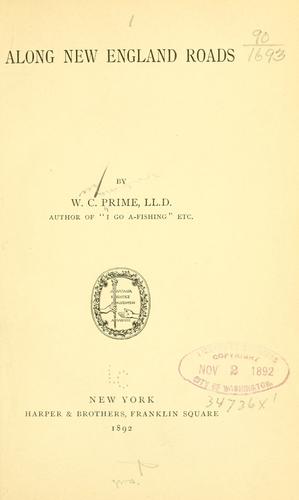 Cover for Along New England roads