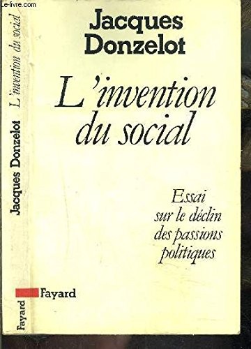 Cover for L' invention du social