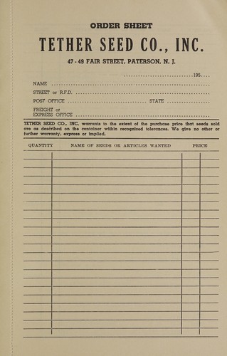 Cover for 1956 wholesale price list for market gardeners
