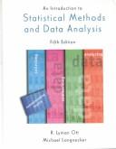 Cover for An Introduction to Statistical Methods and Data Analysis