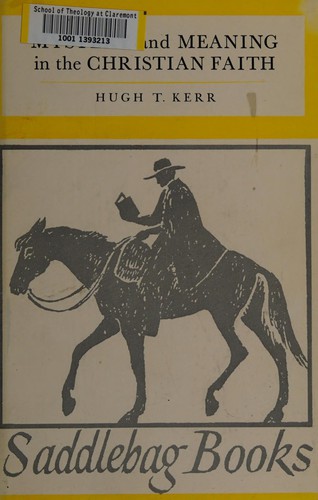 Cover for Mystery and meaning in the Christian faith