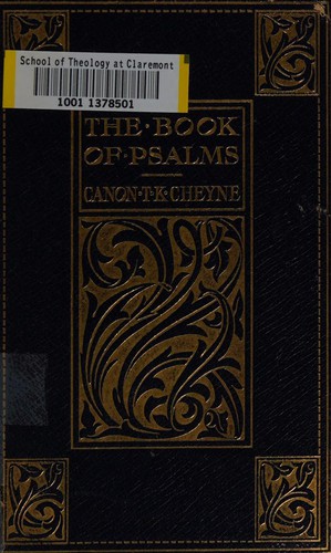Cover for The book of Psalms