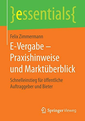 Cover for E-Vergabe – Praxishinweise und Marktüberblick