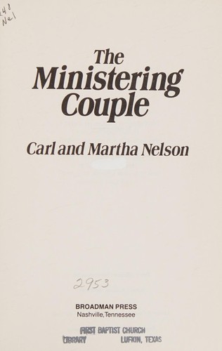 Cover for The ministering couple