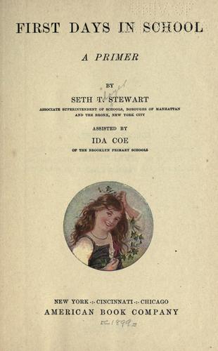 Cover for First days in school
