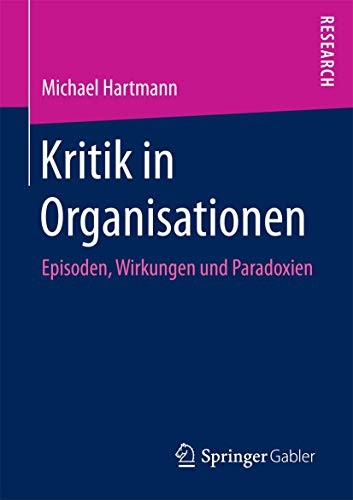 Cover for Kritik in Organisationen