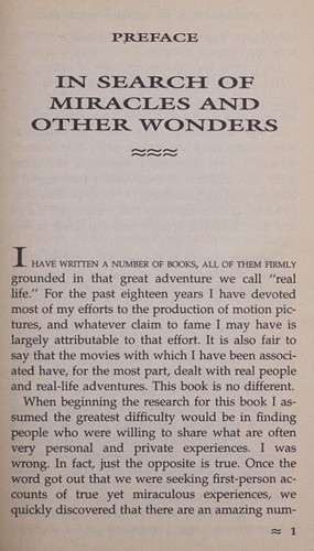 Cover for Miracles and Other Wonders