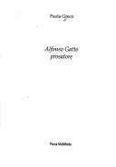 Cover for Alfonso Gatto prosatore