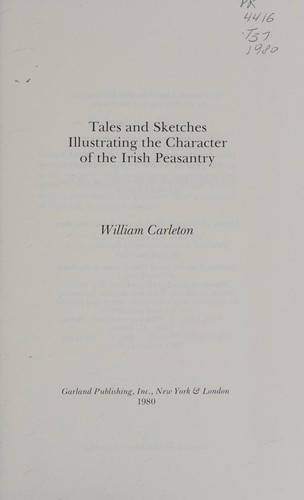 Cover for Tales and sketches illustrating the character of the Irish peasantry