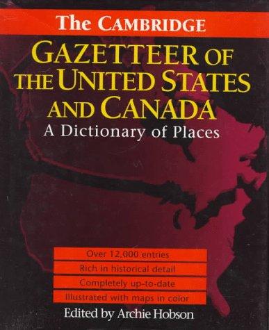 Cover for The Cambridge Gazetteer of the USA and Canada