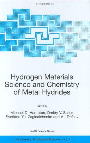 Cover for Hydrogen Materials Science and Chemistry of Metal Hydrides (NATO Science Series II: Mathematics, Physics and Chemistry)