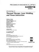 Cover for Proceedings of thermal therapy, laser welding, and tissue interaction