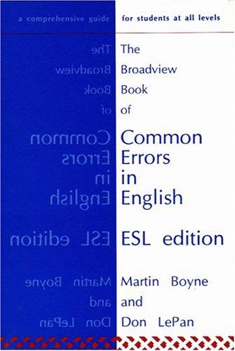 Cover for The Broadview Book of Common Errors in English
