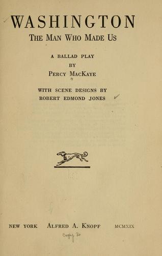 Cover for Washington, the man who made us