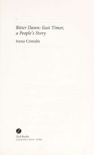 Cover for Bitter dawn