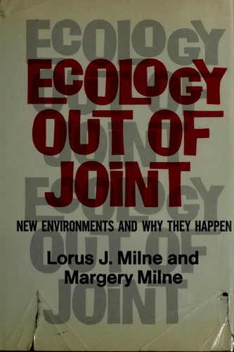Cover for Ecology out of joint