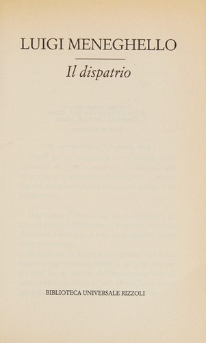 Cover for Il dispatrio