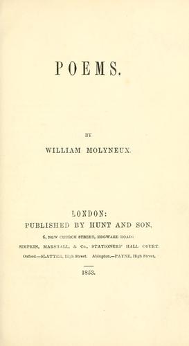 Cover for Poems.