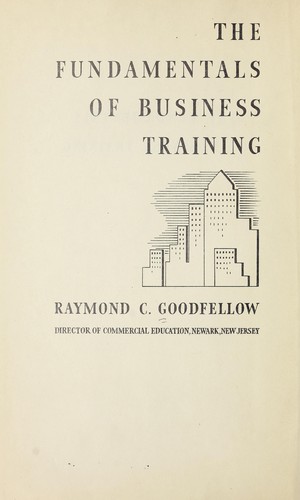 Cover for The fundamentals of business training