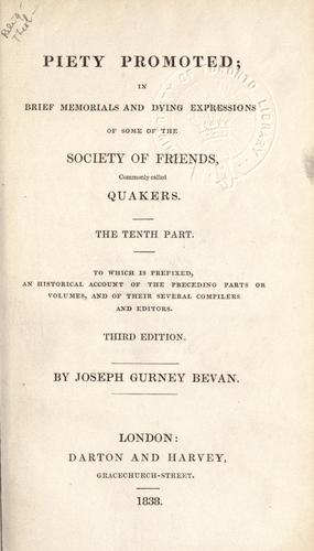 Cover for Piety promoted