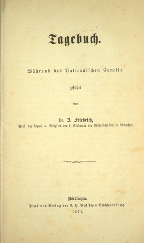 Cover for Tagebuch