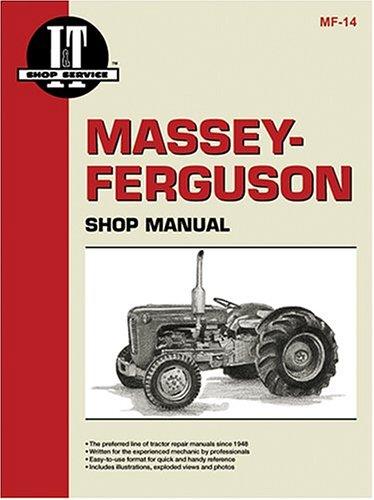 Cover for Massey-Ferguson Shop Manual Models To35, Mh50, Mf50, To35 Diesel, Mhf202, Mf202, Mf35 Diesel, Mf35, Mf204, F40 (Mf-14)