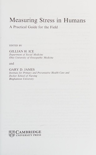 Cover for Measuring stress in humans