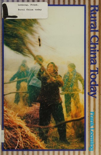 Cover for Rural China today