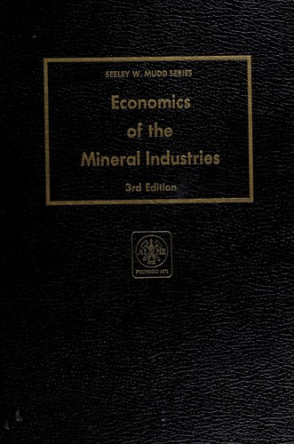 Cover for Economics of the mineral industries