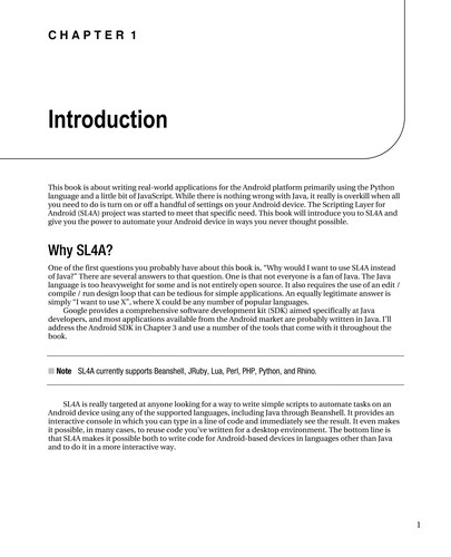 Cover for Pro Android Python with SL4A