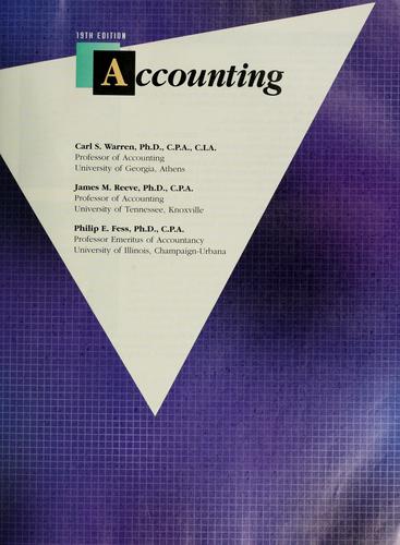 Cover for Accounting principles