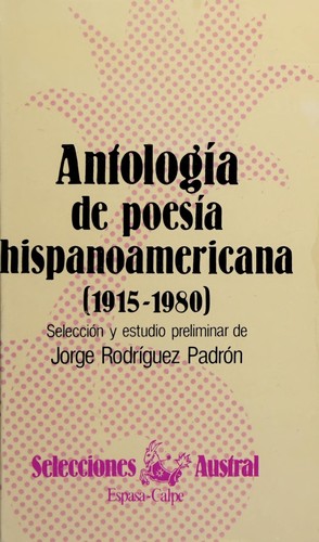 Cover for Antología de poesía hispanoamericana, 1915-1980