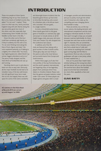 Cover for Vision Book of Football Records