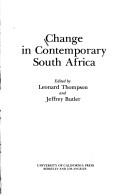 Cover for Change in contemporary South Africa