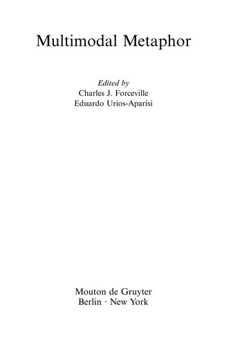 Cover for Multimodal metaphor
