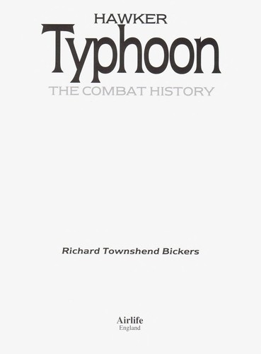 Cover for Hawker typhoon