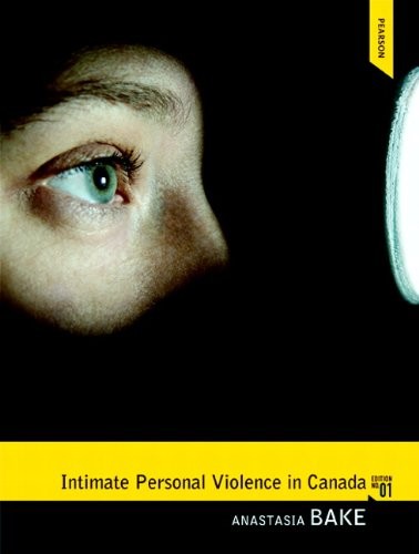Cover for Intimate Personal Violence in Canada