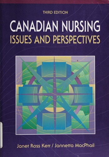 Cover for Canadian nursing