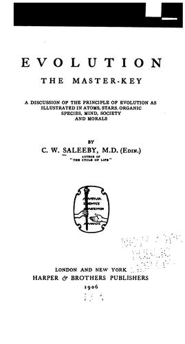 Cover for Evolution, the master-key