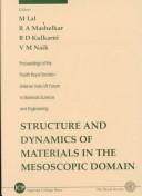 Cover for Structure and dynamics of materials in the mesoscopic domain