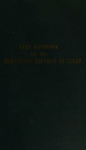 Cover for Area handbook for the Democratic Republic of Sudan