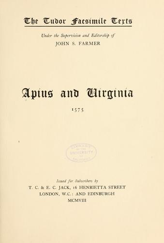 Cover for Apius and Virginia. 1575.