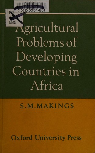 Cover for Agricultural problems of developing countries in Africa